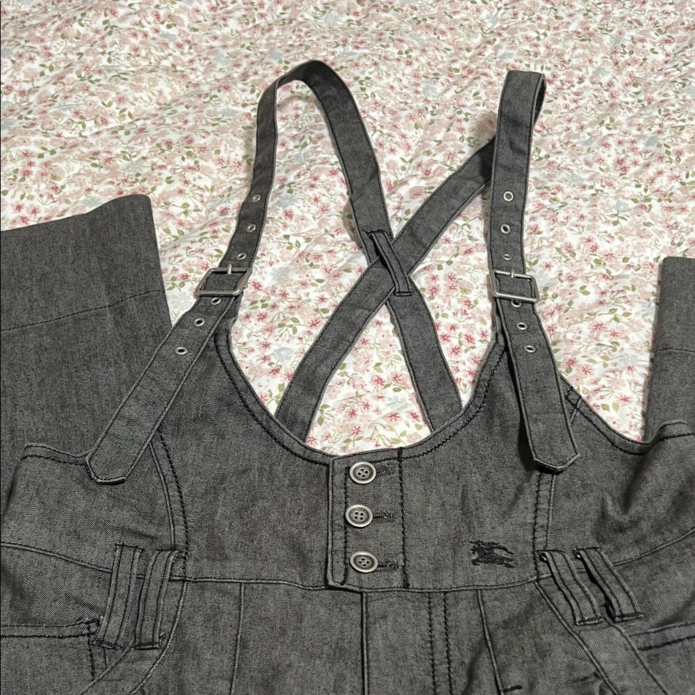Burberry Blue Label Charcoal Jumpsuit with Straps